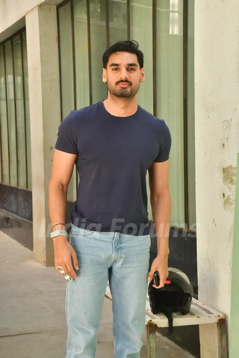 Ahan Shetty snapped in Juhu