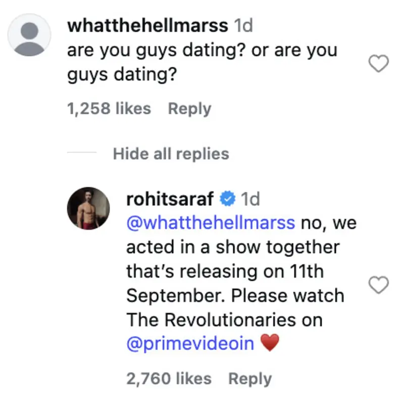 Rohit Saraf Reacts To Fan s Dating Question About Pratibha Ranta Ahead rohit-saraf-reacts-to-fan-s-dating-question-about-pratibha-ranta-ahead