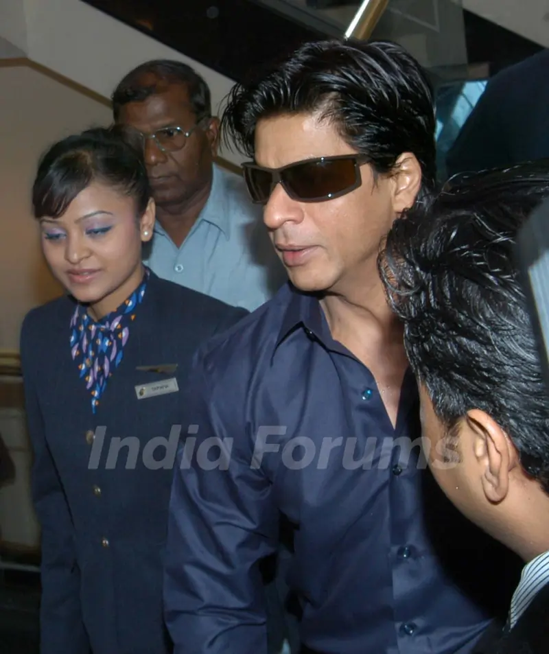 Actors Shah Rukh Khan and Shabana Azmi unveils new comfortable seats in the Jet Airways