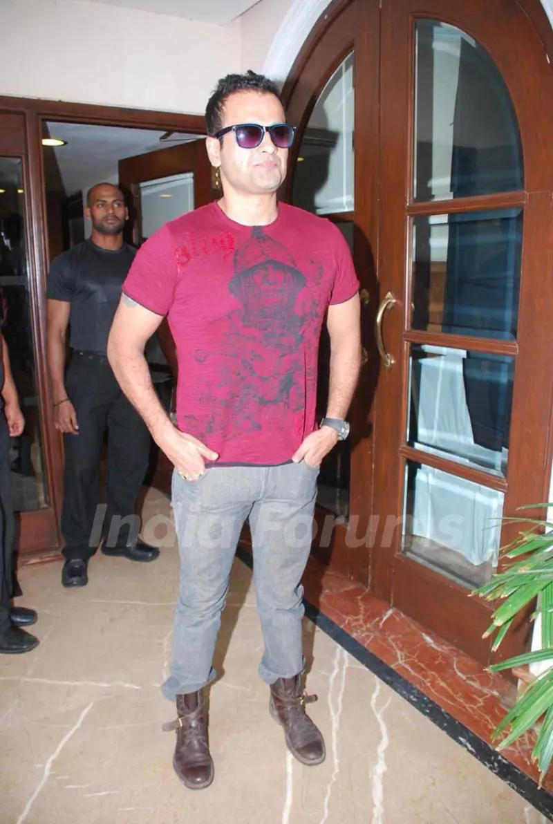 Rohit Roy with acid factory team, in Mumbai