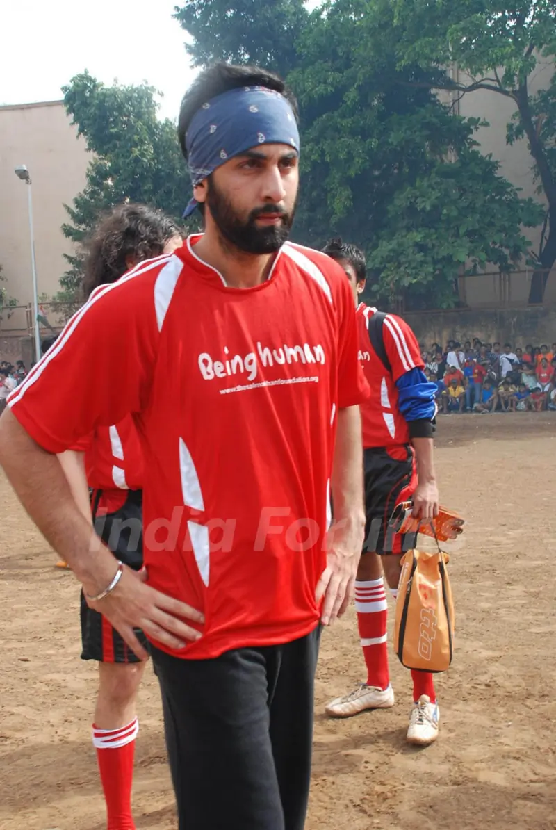 Ranbir Kapoor at "Soccer Match" at Bandra