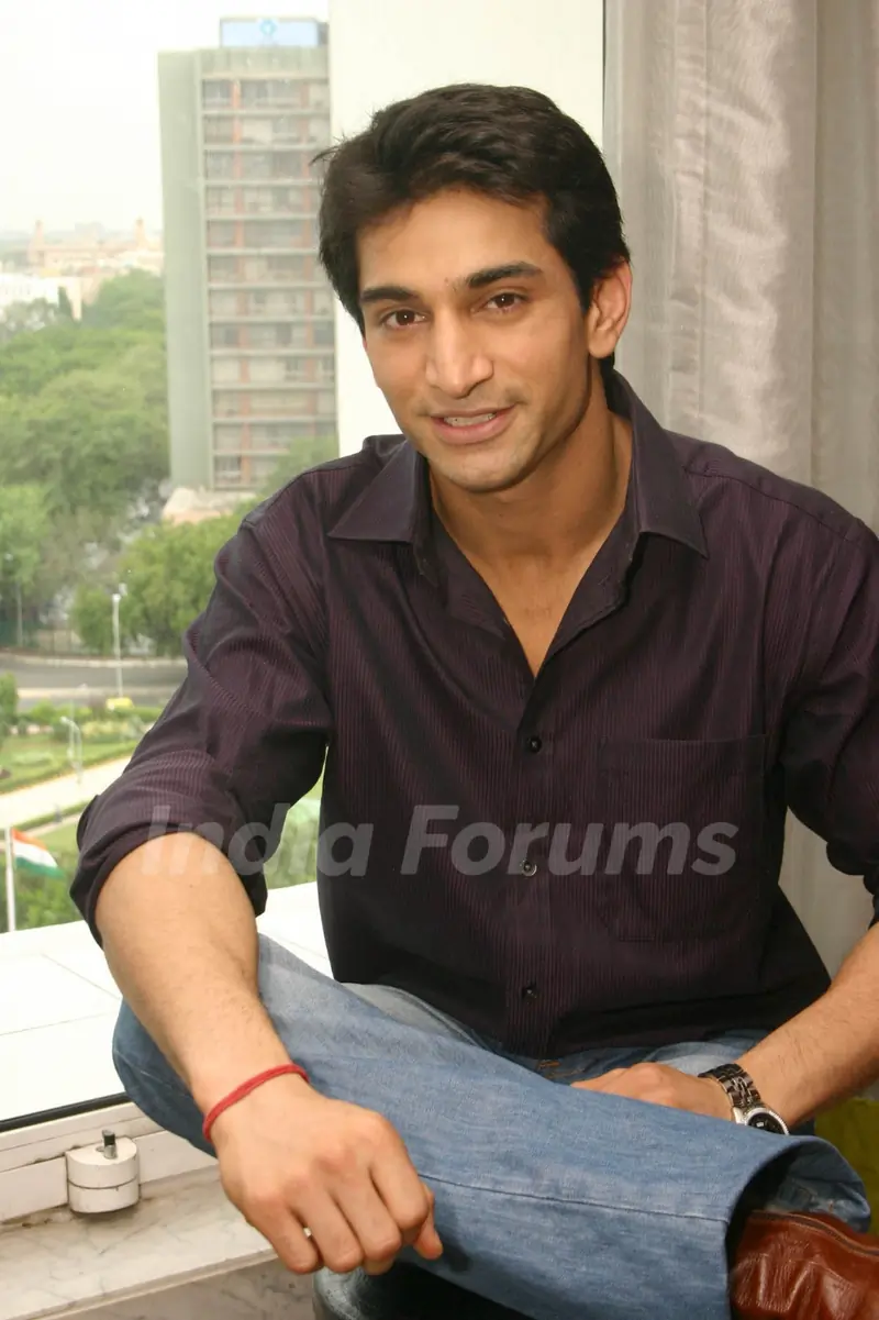 NDTV Imagine''s "Basera'''' actor Amit Jain at a press-meet in New Delhi on Wednesday