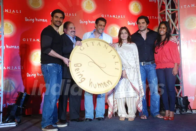 Salman Khan, Sohail Khan and Arbaaz Khan Being Human Coin launch