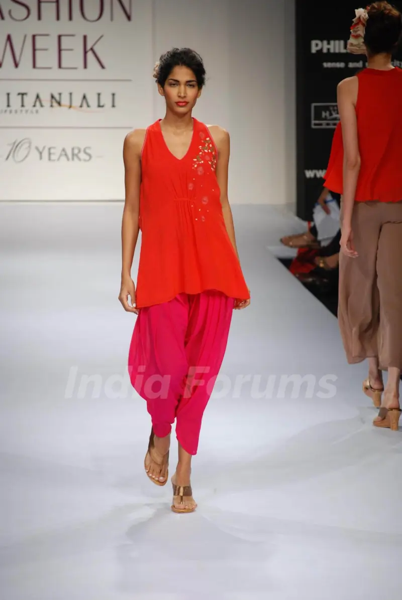 Models at the ramp of Nikasha presented diverse fashion stories at Lakme Fashion Week spring/summer 2010