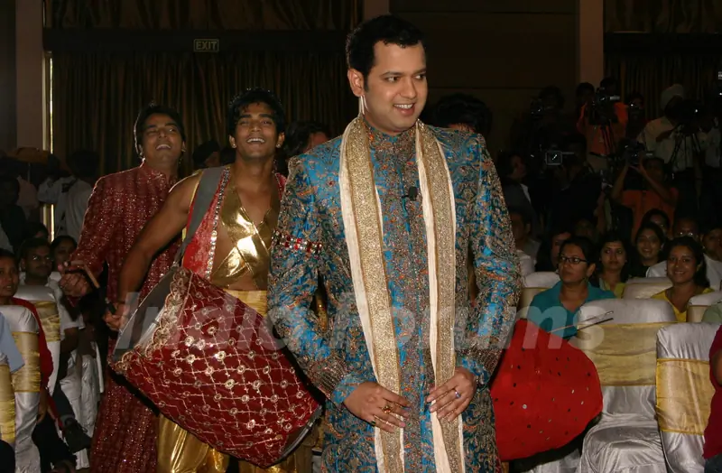 Rahul Mahajan at the launch of NDTV imagine''s Swayamvar-Season-2, ''''Rahul Dulhaniya Le Jayega'''',in New Delhi on Tuesday
