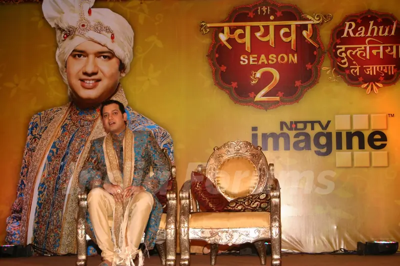Rahul Mahajan at the launch of NDTV imagine''s Swayamvar-Season-2, ''''Rahul Dulhaniya Le Jayega'''',in New Delhi on Tuesday