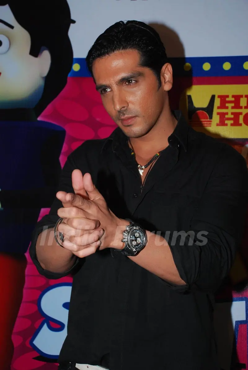Bollywood actor Zayed Khan on the sets of Sa Re Ga Ma Pa L''''il Champs on Zee at Famous, in Mumbai