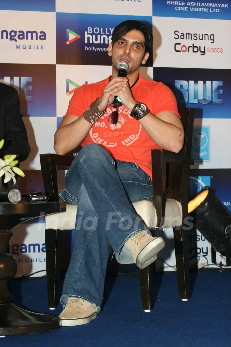 Zayed Khan promotes film Blue at JW Marriott