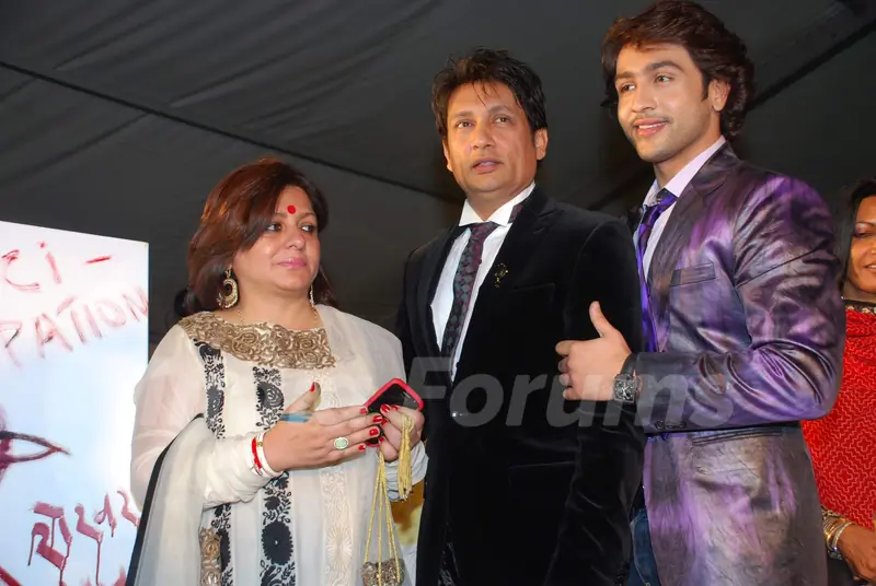 Shekhar Suman and Adhyayan Suman on ramp at the Luxurion show at Grand Hyatt