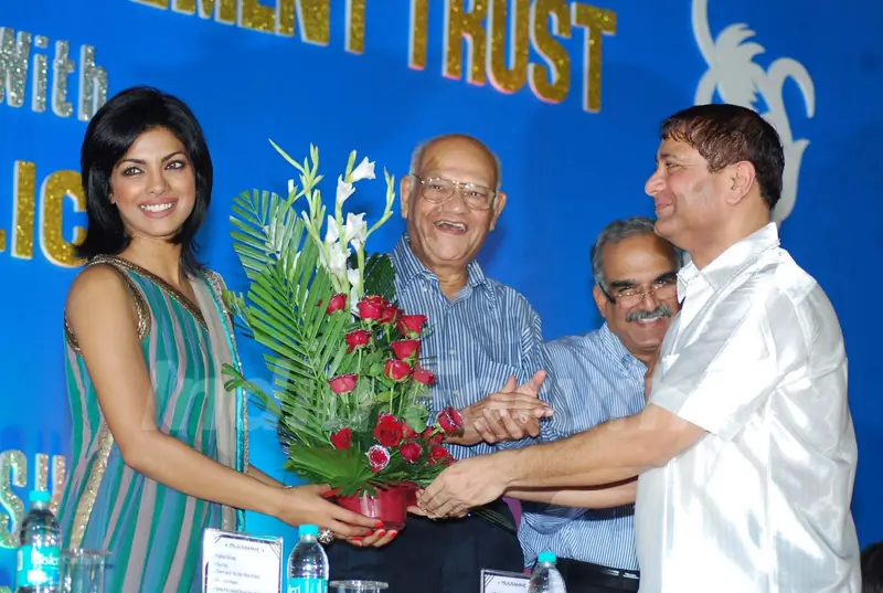 Priyanka Chopra at Harmony Week organised by Mohalla Commitee and Mumbai Police at Children''s Welfare School