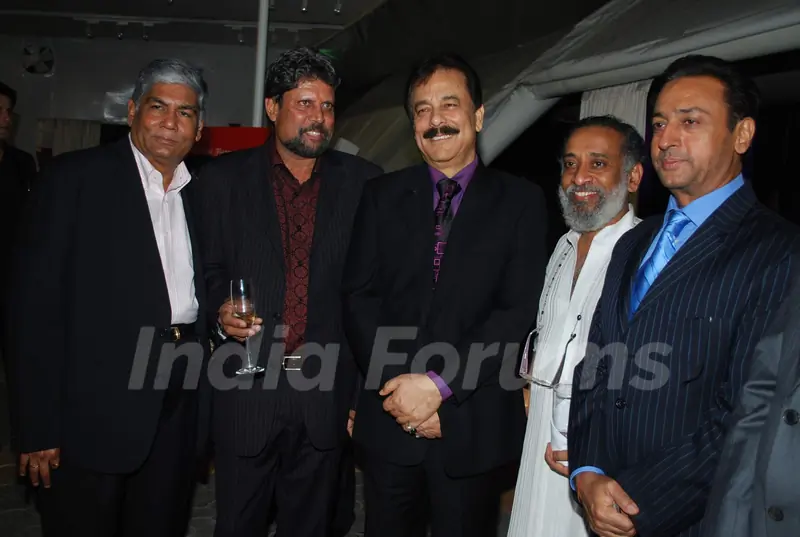 Kapil Dev, Subroto Roy and Gulshan Grover Lalit Intercontinental Anniversary