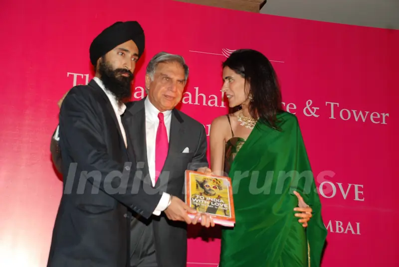 Ratan Tata and Shobha De at the launch of book India With Love at Taj Hotel