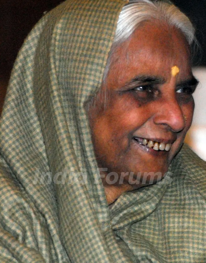 The ITC Sangeet Research Academy to a media interaction to announce ITC SRA Sangeet Sammelan 2010 on Monday, January 4, 2010 Vidushi Girija Devi at the function