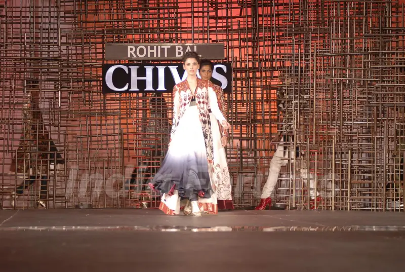 Models walking at designer Rohit Bal Show at Chivas Studio in Grand Hyatt Mumbai on Sunday Night