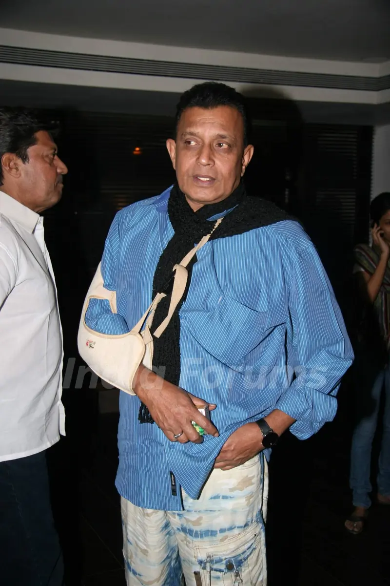 Bollywood actor Mithun Chakraborty at the screening of "Veer"