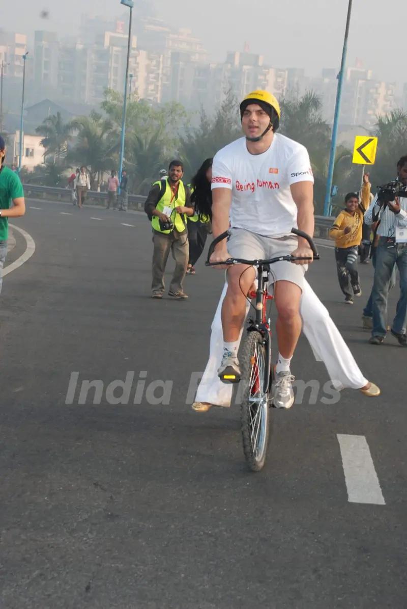 Sohail at Cyclothon at Bandra