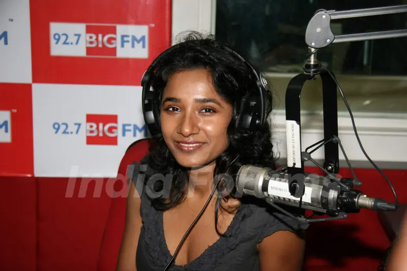 Tanishta Chaterjee at Big FM studios at Andheri