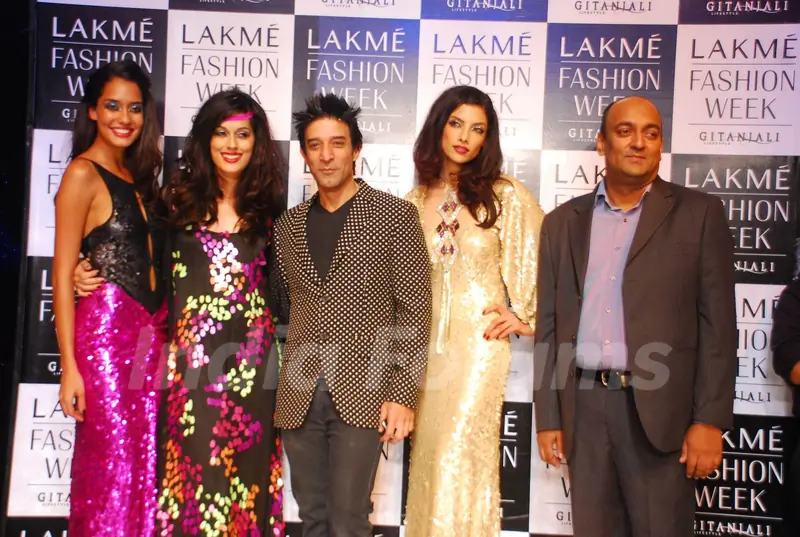 Models walks on the ramp for designer Suneet Verma at Lakme Fashion Week 2010