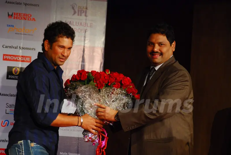 Sachin Tendulkar at IPL screening event