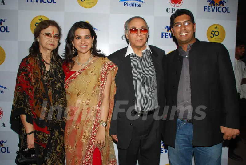 Y K Sapru with wife and Deve Jolly at CPAA Shaina NC show presented by Pidilite at Lalit Hotel