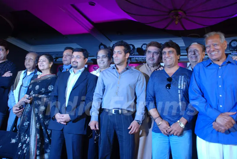Aruna Irani, Salman Khan and Mithun Chakraborty bond at Cintaa Superstars Ka Jalwa launch, JW Marriott in Mumbai on Monday afternoon