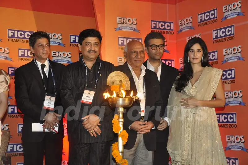 Shah Rukh Khan, Katrina Kaif, Yash Chopra, Karan Johar and others were present at the inaugural session of FICCI Frames 2010