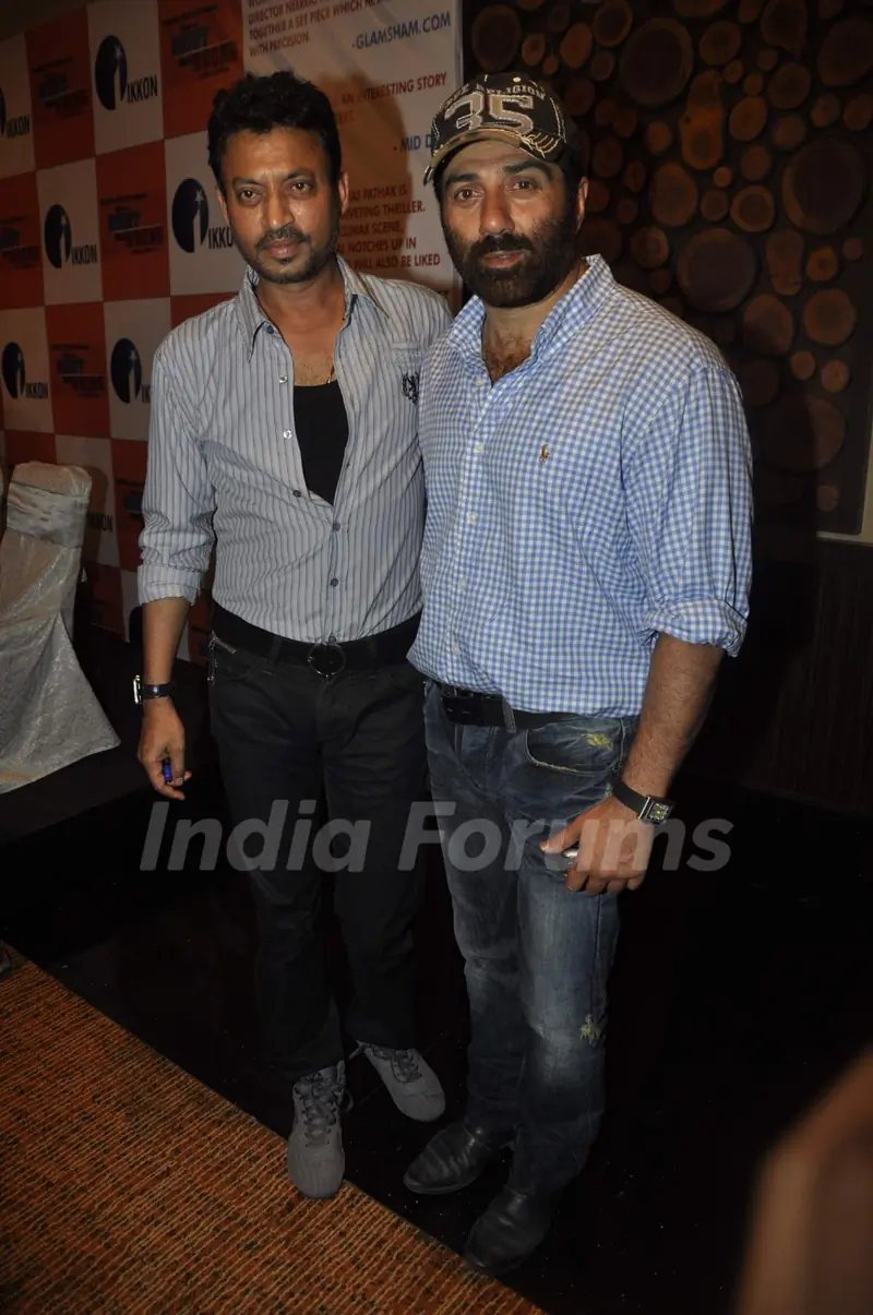 Irfan Khan and Sunny Deol at Right Ya Wrong success bash at Novotel