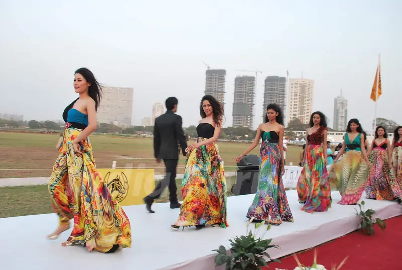 Models at D B Realty Southern Command Polo Cup Match