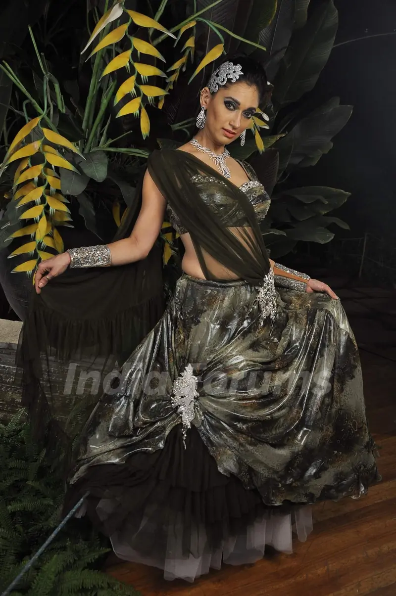 Model on the ramp for BETI Show"