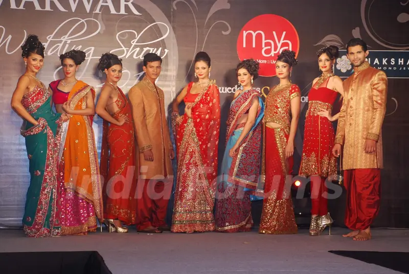 Models at the Marwar wedding show with Gitanjali show at WTC