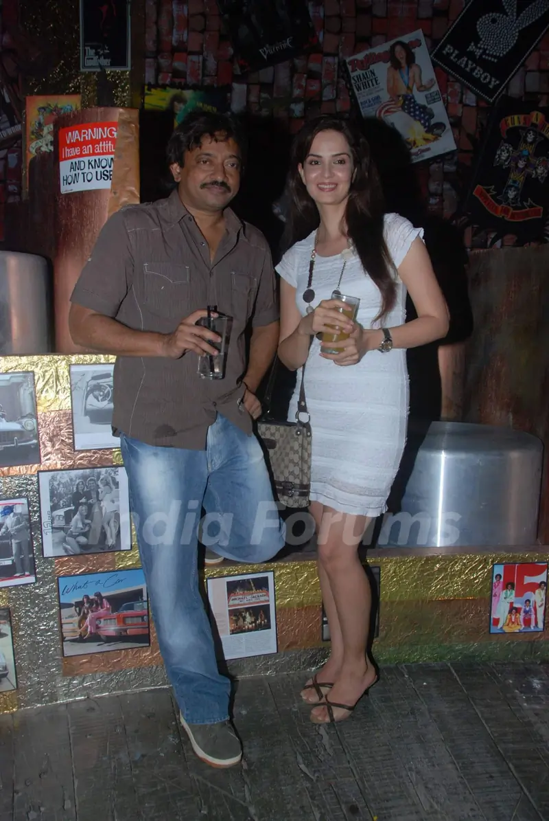 Ram Gopal Verma and Rukhsar at 100 Lounge opening