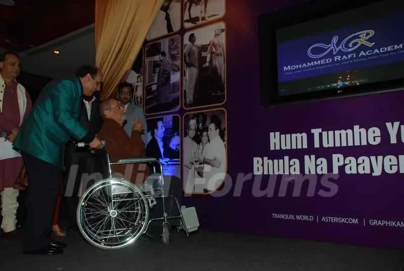 Shammi Kapoor at Rafi music academy launch at Novotel