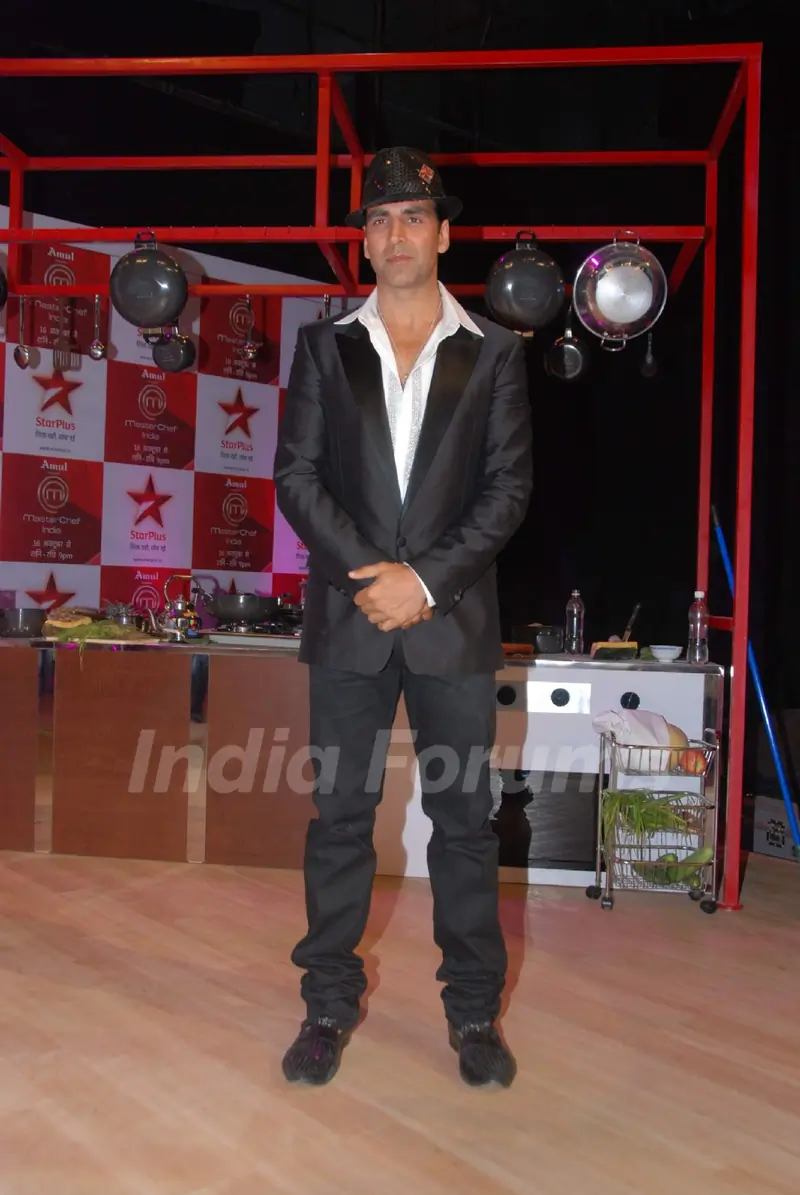 Akshay Kumar at Master Chef Indian on location at Film City