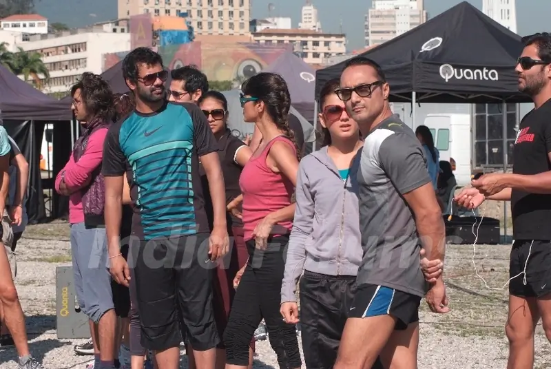 Shabir n Rahul Bose before shoot