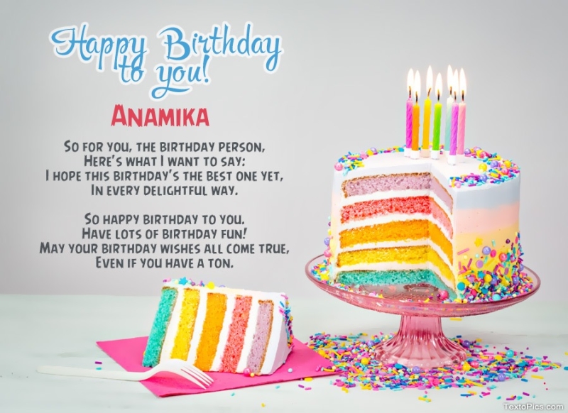 Anaika - Animated Happy Birthday Cake GIF Image for WhatsApp | Funimada.com