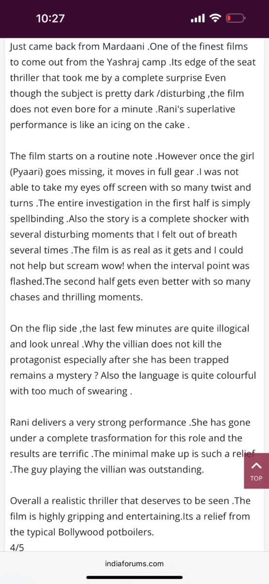 12 years of Mardaani