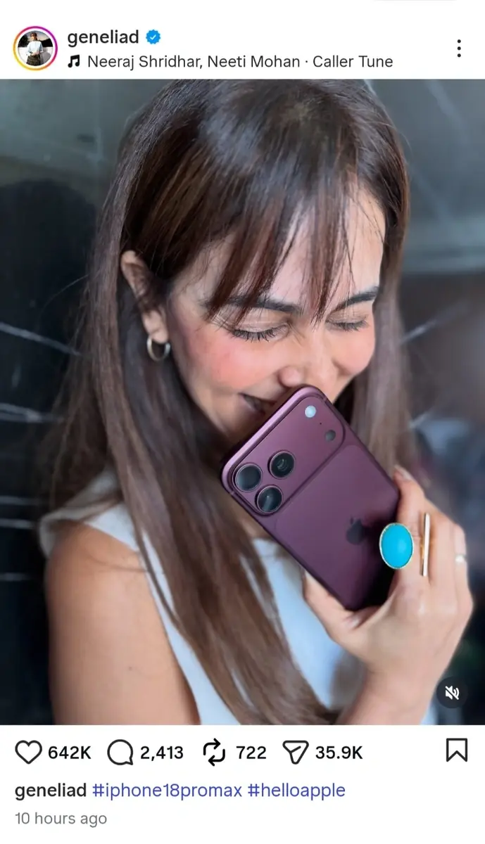 Celebrities showing off iphone