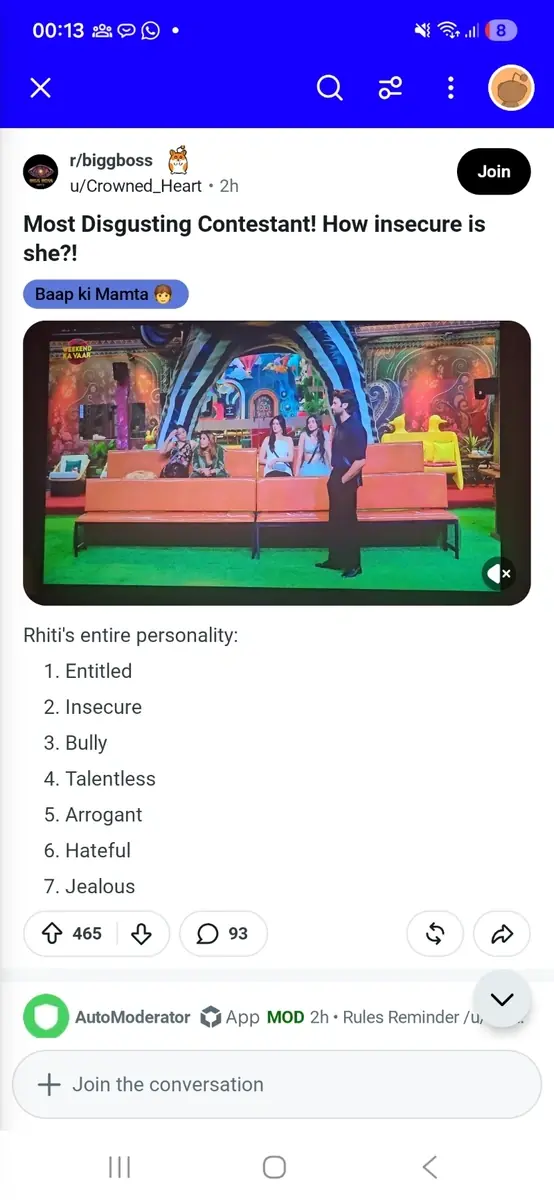 Bigg Boss 20: Daily Discussion Thread- 20th Sept 2026 WKV
