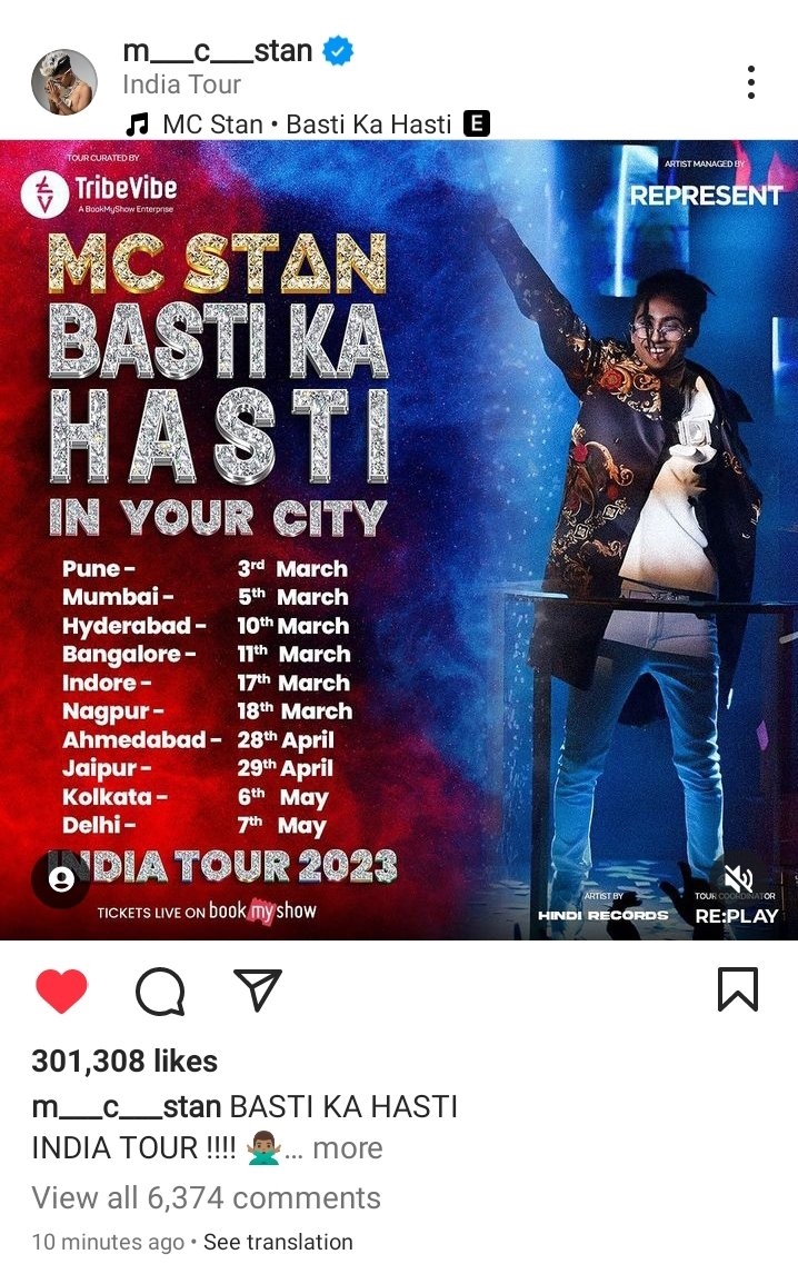 MC Stan 'Basti ka Hasti' India Tour 2023: Friends from Bigg Boss house  reach Mumbai concert