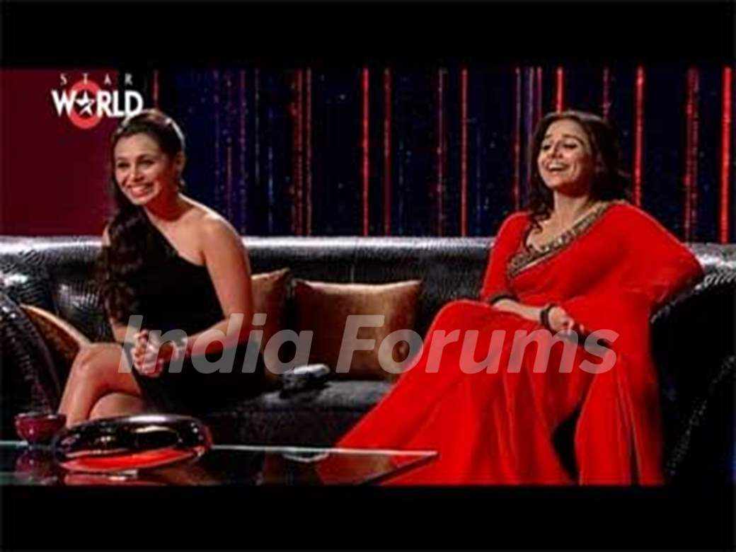 Vidya Balan and Rani Mukherjee On Koffee With Karan