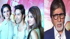 Amitabh Bachchan and the cast of Main Tera Hero on the sets of Boogie Woogie Thumbnail