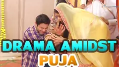 Dhaani's sari catch holds of fire Thumbnail