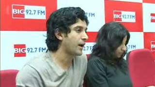 Farhan Akhtar And Zoya Akhtar At BigFm Studio