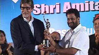 'Resul Pookutty Felicitated by Amitabh Bachchan'