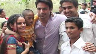 Iqbal Khan, Binny Sharma and Gaurav Khanna celebrate Diwali with Underprivileged Kids