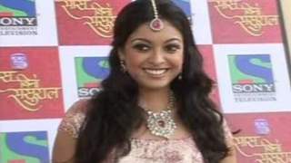 Tanushree Dutta on the sets of Sony's Saas Bina Sasural