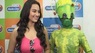 Sonakshi Sinha promotes Joker at Radio City