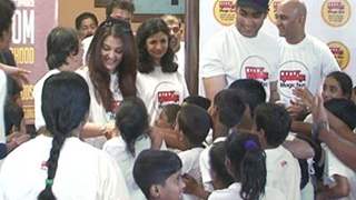 Abhishek and Aishwarya Rai at Magic Bus Children's Day Celebration
