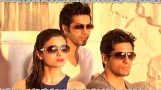 Varun Dhawan, Siddharth Malhotra and Alia Bhatt in making of Idee Eyewear Ad