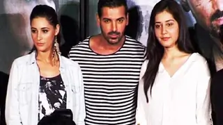 John and Nargis Fakhri at the first look launch of Madras Cafe Thumbnail